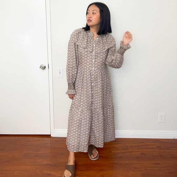 SEA New York Amalia Floral Ruffle Balloon Sleeve Dress in Blossom - Picture 3 of 11